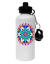 Evil Eye Protection Mandala Aluminum 600ml Water Bottle by TooLoud-TooLoud-White-Davson Sales