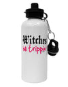 Witches Be Trippin Aluminum 600ml Water Bottle-Water Bottles-TooLoud-White-Davson Sales