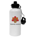 Thanksgiving Cooking Team - Turkey Aluminum 600ml Water Bottle by TooLoud-Water Bottles-TooLoud-White-Davson Sales