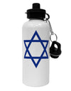 Jewish Star of David Aluminum 600ml Water Bottle by TooLoud-Water Bottles-TooLoud-White-Davson Sales