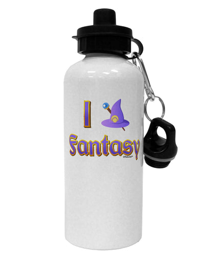 I Love Fantasy Aluminum 600ml Water Bottle-Water Bottles-TooLoud-White-Davson Sales