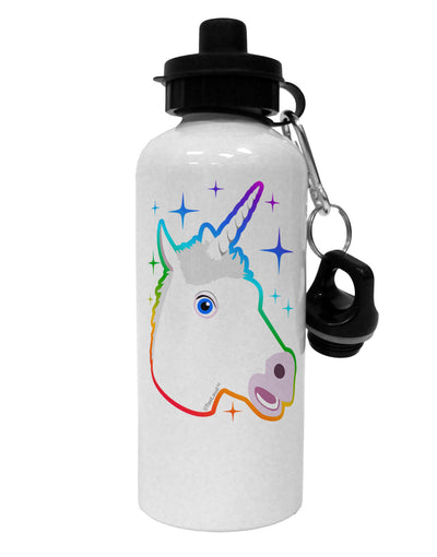 Magical Rainbow Sparkle Unicorn Aluminum 600ml Water Bottle-Water Bottles-TooLoud-White-Davson Sales