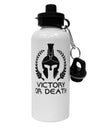 Spartan Victory Or Death Aluminum 600ml Water Bottle-Water Bottles-TooLoud-White-Davson Sales
