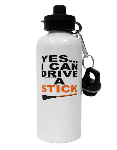 Drive Stick Orange Aluminum 600ml Water Bottle-Water Bottles-TooLoud-White-Davson Sales