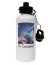 Go Outside Mountain Aluminum 600ml Water Bottle by TooLoud-Water Bottles-TooLoud-White-Davson Sales