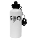 Scary Boo Text Aluminum 600ml Water Bottle-Water Bottles-TooLoud-White-Davson Sales