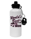 World's Best Cat Mom Aluminum 600ml Water Bottle by TooLoud-Water Bottles-TooLoud-White-Davson Sales