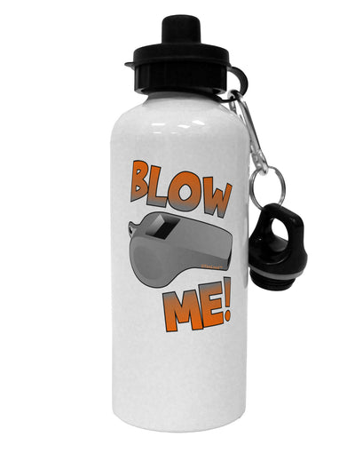 Blow Me Whistle Aluminum 600ml Water Bottle-Water Bottles-TooLoud-White-Davson Sales