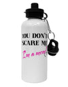 You Don't Scare Me - I'm a Mom Aluminum 600ml Water Bottle by TooLoud-Water Bottles-TooLoud-White-Davson Sales