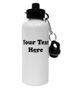 Enter Your Own Words Customized Text Aluminum 600ml Water Bottle-Water Bottles-TooLoud-White-Davson Sales