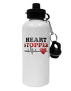 Heart Stopper Aluminum 600ml Water Bottle-Water Bottles-TooLoud-White-Davson Sales