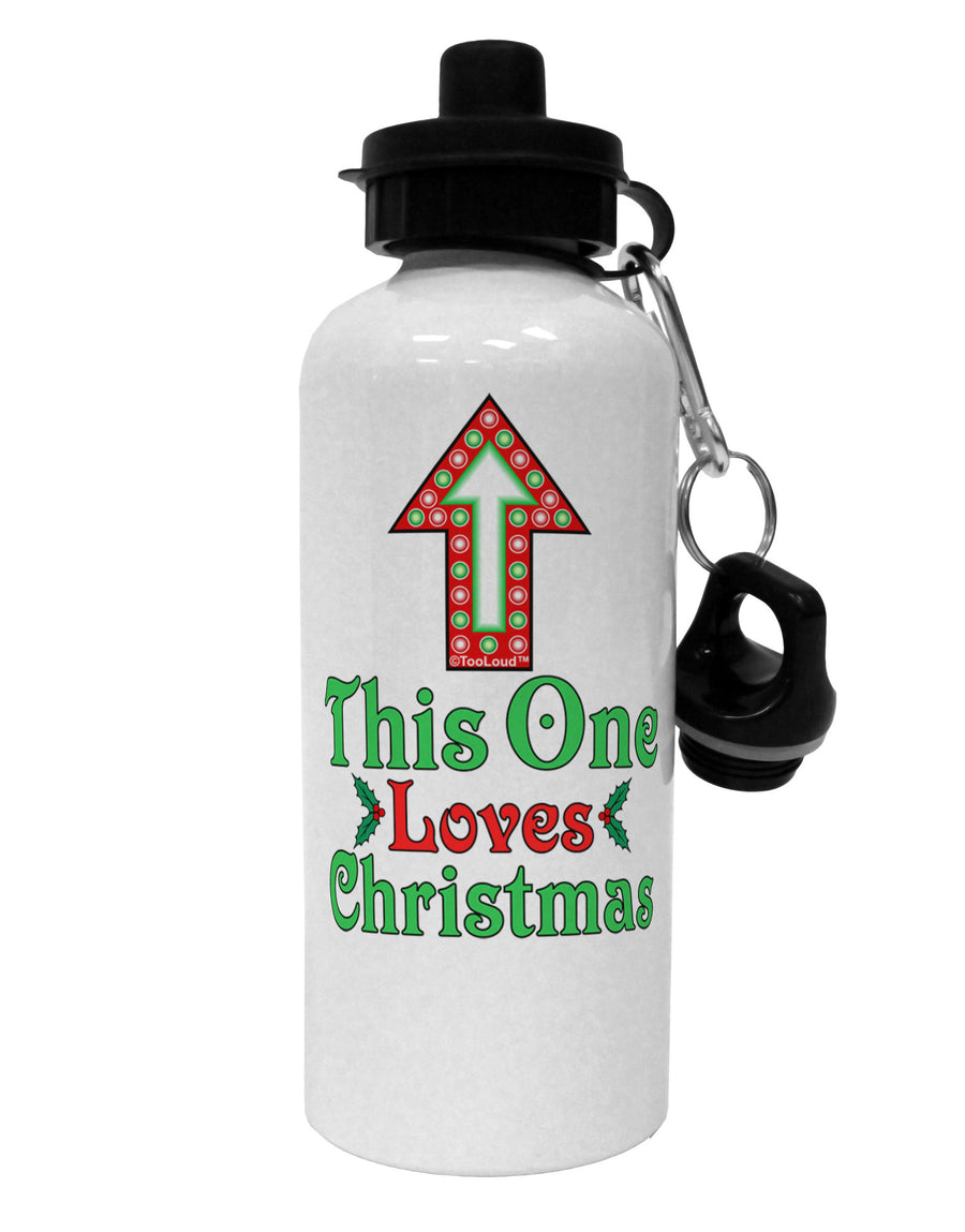 This Guy Loves Christmas Cute Aluminum 600ml Water Bottle-Water Bottles-TooLoud-White-Davson Sales