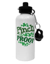 Pinch Proof St Patricks Day Aluminum 600ml Water Bottle-Water Bottles-TooLoud-White-Davson Sales