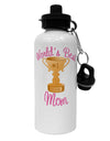 World's Best Mom - Number One Trophy Aluminum 600ml Water Bottle by TooLoud-Water Bottles-TooLoud-White-Davson Sales