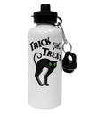 Trick or Treat Cute Black Cat Halloween Aluminum 600ml Water Bottle-Water Bottles-TooLoud-White-Davson Sales