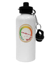 Naughty or Nice Meter Naughty Aluminum 600ml Water Bottle-Water Bottles-TooLoud-White-Davson Sales