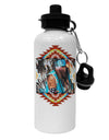 Native American Dancer 2 Aluminum 600ml Water Bottle-Water Bottles-TooLoud-White-Davson Sales