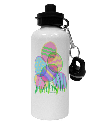 Gel Look Easter Eggs Aluminum 600ml Water Bottle-Water Bottles-TooLoud-White-Davson Sales