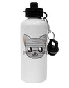 Mummy Kitty Aluminum 600ml Water Bottle by TooLoud-Water Bottles-TooLoud-White-Davson Sales