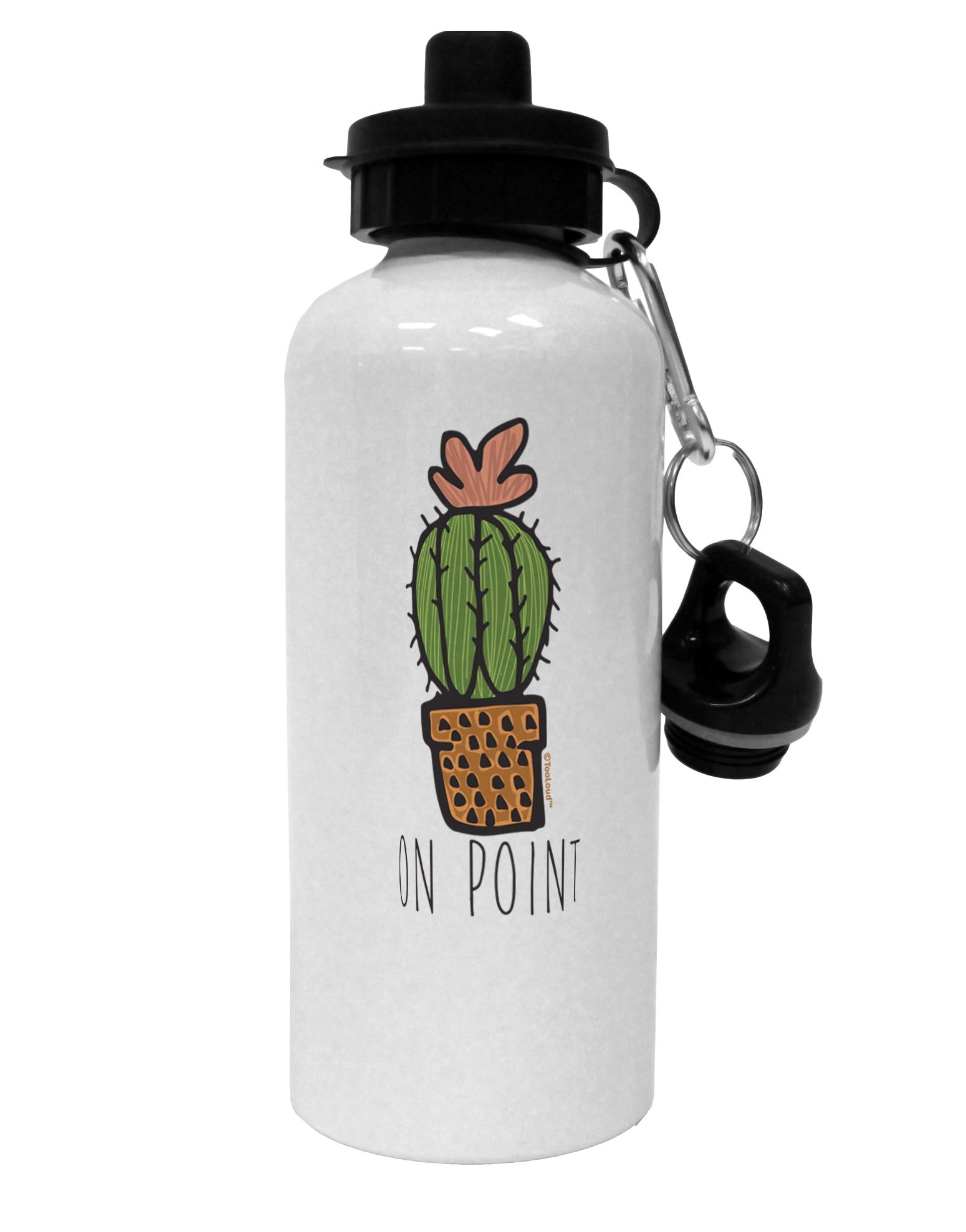 TooLoud On Point Cactus Aluminum 600ml Water Bottle-Water Bottles-TooLoud-Davson Sales