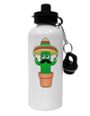 Fiesta Cactus Aluminum 600ml Water Bottle by TooLoud-Water Bottles-TooLoud-White-Davson Sales