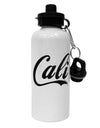 California Republic Design - Cali Aluminum 600ml Water Bottle by TooLoud-Water Bottles-TooLoud-White-Davson Sales