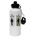 Your Boyfriend My Boyfriend Aluminum 600ml Water Bottle by TooLoud-Water Bottles-TooLoud-White-Davson Sales