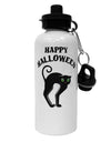 Happy Halloween Cute Black Cat Halloween Aluminum 600ml Water Bottle-Water Bottles-TooLoud-White-Davson Sales