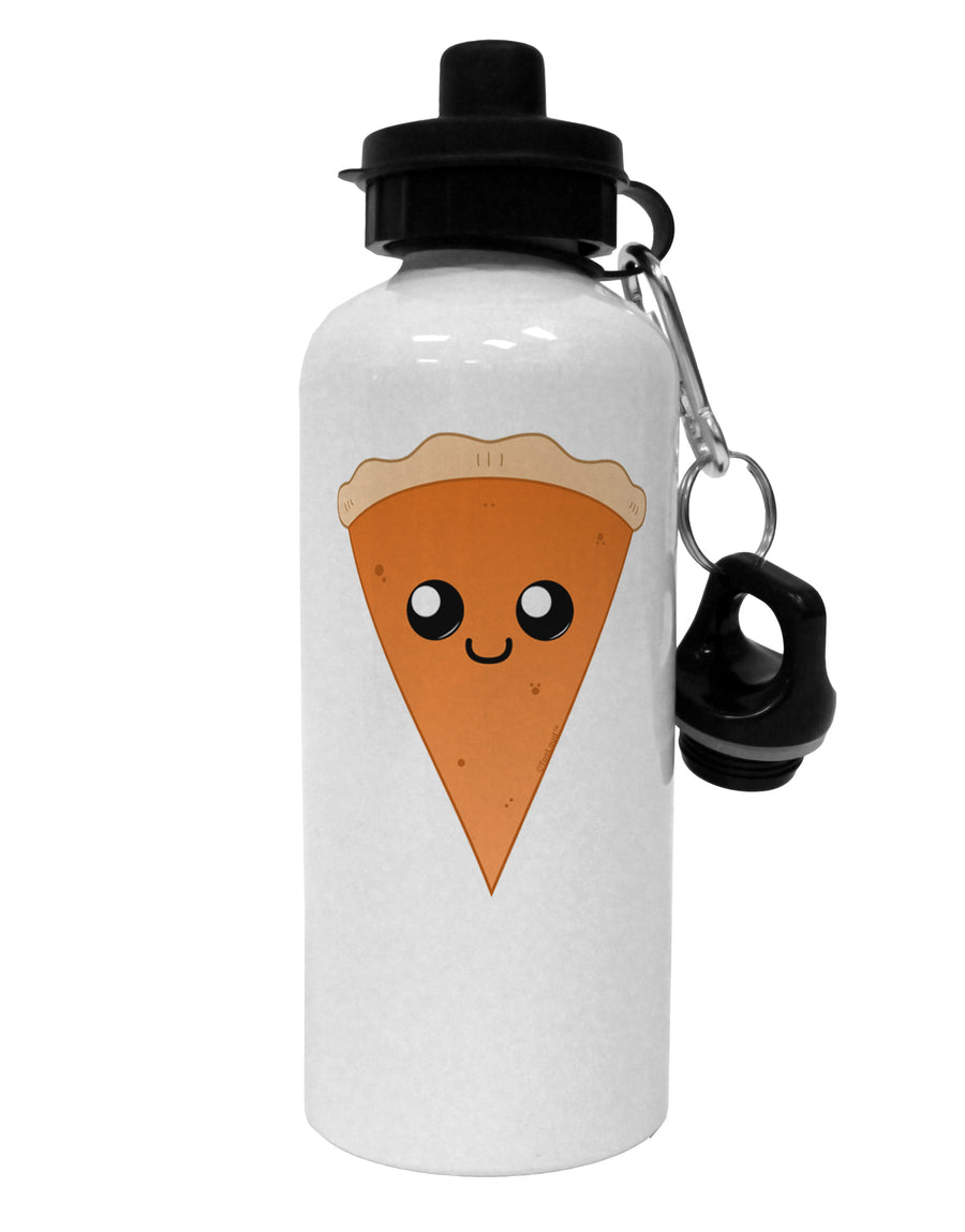 Cute Pie Slice - Thanksgiving Aluminum 600ml Water Bottle-Water Bottles-TooLoud-White-Davson Sales