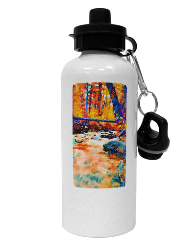 Mt Shavano Colorado Watercolor Aluminum 600ml Water Bottle-Water Bottles-TooLoud-White-Davson Sales