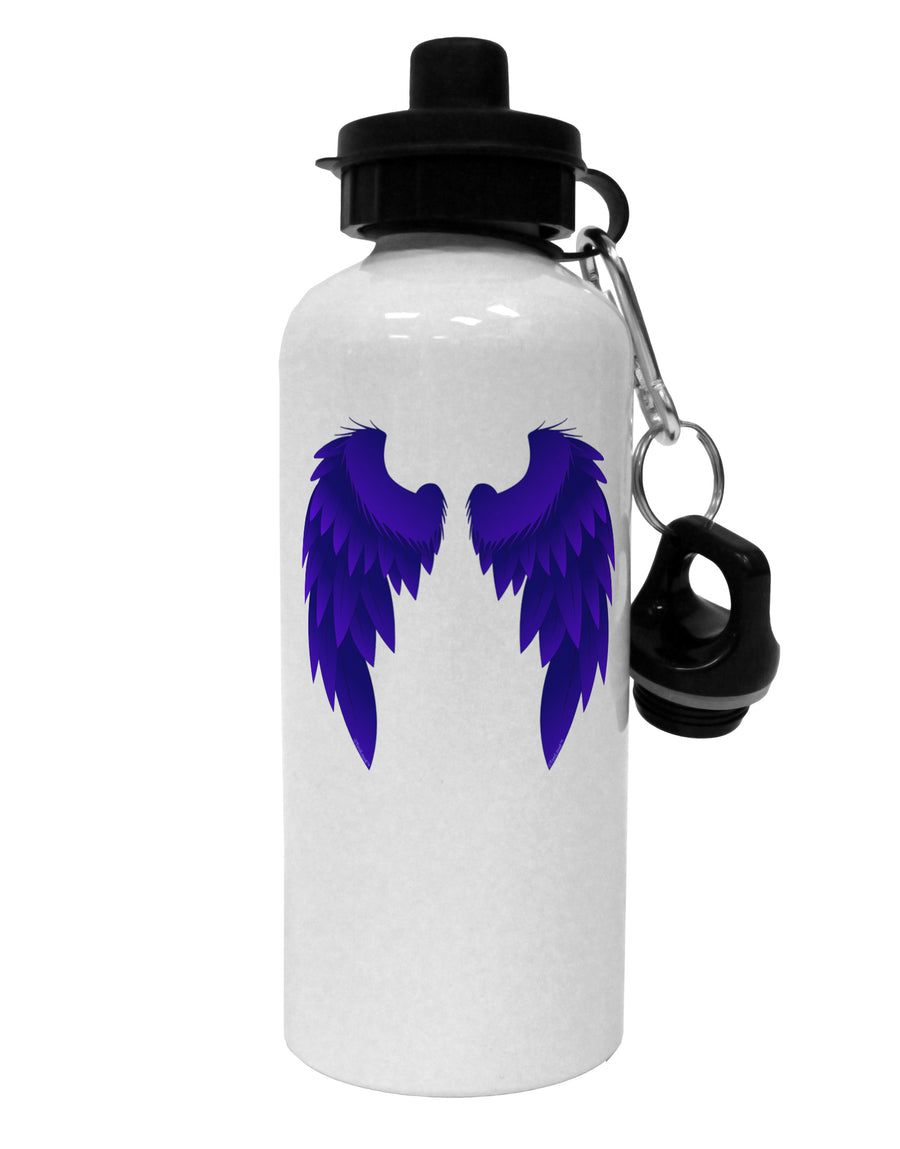 Epic Dark Angel Wings Design Aluminum 600ml Water Bottle by TooLoud-Water Bottles-TooLoud-White-Davson Sales