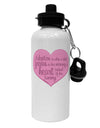 Adoption is When - Mom and Daughter Quote Aluminum 600ml Water Bottle by TooLoud-Water Bottles-TooLoud-White-Davson Sales