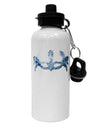 Water Masquerade Mask Aluminum 600ml Water Bottle by TooLoud-Water Bottles-TooLoud-White-Davson Sales