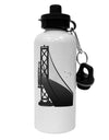 San Francisco Bay Bridge Aluminum 600ml Water Bottle-Water Bottles-TooLoud-White-Davson Sales