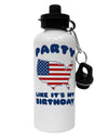 Party Like It's My Birthday - 4th of July Aluminum 600ml Water Bottle-Water Bottles-TooLoud-White-Davson Sales