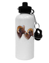 TooLoud Two Majestic Bighorn Rams Aluminum 600ml Water Bottle-Water Bottles-TooLoud-White-Davson Sales