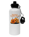 Pumpkin Head Aluminum 600ml Water Bottle-Water Bottles-TooLoud-White-Davson Sales