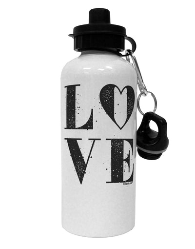 Love Splatter Aluminum 600ml Water Bottle-Water Bottles-TooLoud-White-Davson Sales