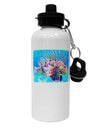 Lionfish in Watercolor Aluminum 600ml Water Bottle by TooLoud-Water Bottles-TooLoud-White-Davson Sales