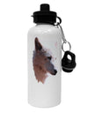 Magnificent White Wolf Head Aluminum 600ml Water Bottle-Water Bottles-TooLoud-White-Davson Sales