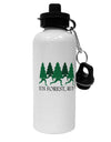 Run Forest Run Funny Aluminum 600ml Water Bottle by TooLoud-TooLoud-White-Davson Sales