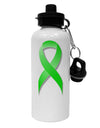 Lyme Disease Awareness Ribbon - Lime Green Aluminum 600ml Water Bottle-Water Bottles-TooLoud-White-Davson Sales