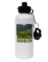 Beautiful Cliffs Colorado Aluminum 600ml Water Bottle by TooLoud-Water Bottles-TooLoud-White-Davson Sales