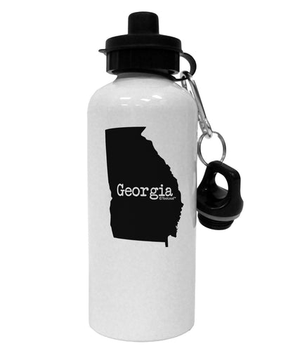 Georgia - United States Shape Aluminum 600ml Water Bottle-Water Bottles-TooLoud-White-Davson Sales