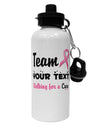 Personalized Team -Name- Breast Cancer Walk - Walking for a Cure Aluminum 600ml Water Bottle-Water Bottles-TooLoud-White-Davson Sales