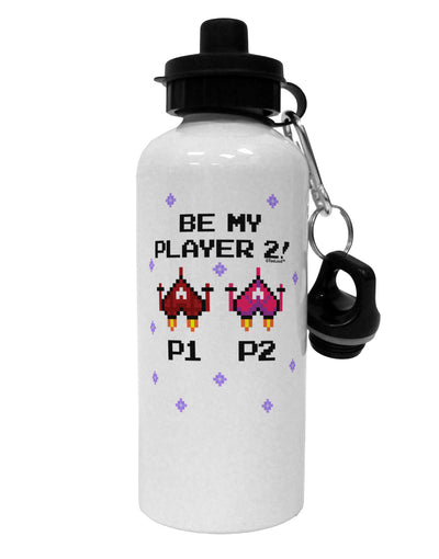 Be My Player 2 Aluminum 600ml Water Bottle-Water Bottles-TooLoud-White-Davson Sales