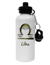 Libra Symbol Aluminum 600ml Water Bottle-Water Bottles-TooLoud-White-Davson Sales