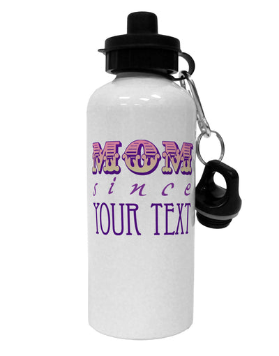 Personalized Mom Since ___ Aluminum 600ml Water Bottle-Water Bottles-TooLoud-White-Davson Sales