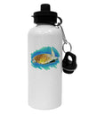 Turtle Watercolor Aluminum 600ml Water Bottle-Water Bottles-TooLoud-White-Davson Sales