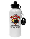 Trucker - Superpower Aluminum 600ml Water Bottle-Water Bottles-TooLoud-White-Davson Sales